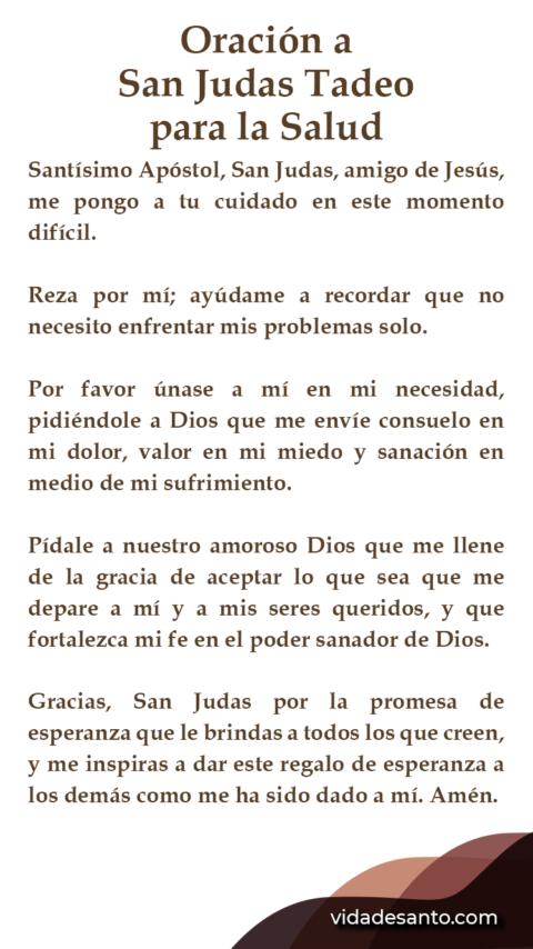 Oración A San Judas Tadeo Por La Salud